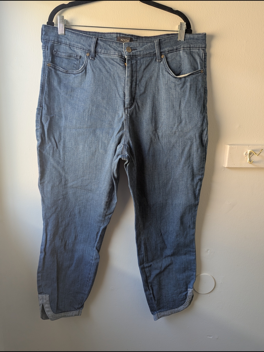 NYDJ Light Wash Ami Skinny Ankle Denim Jeans Size 16W